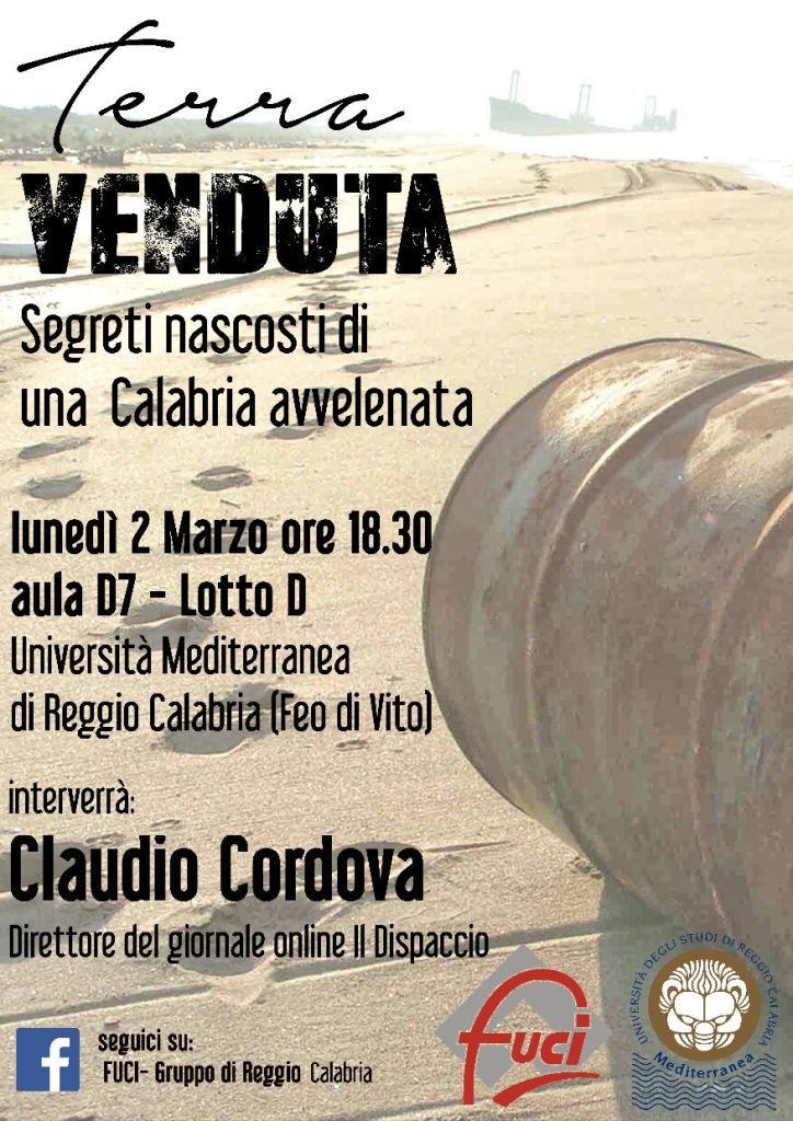 Locandina incontro Fuci Reggio Calabria