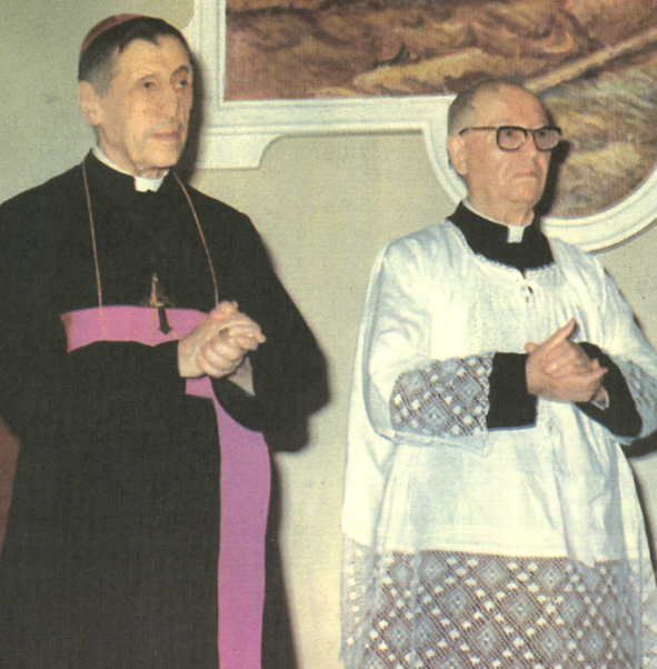 Mons. Giunta e Mons. Ferro in visita pastorale alla Cattolica dei Greci - 2 agosto 1977