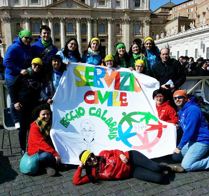 I ragazzi di Reggio Calabria in Piazza San Pietro