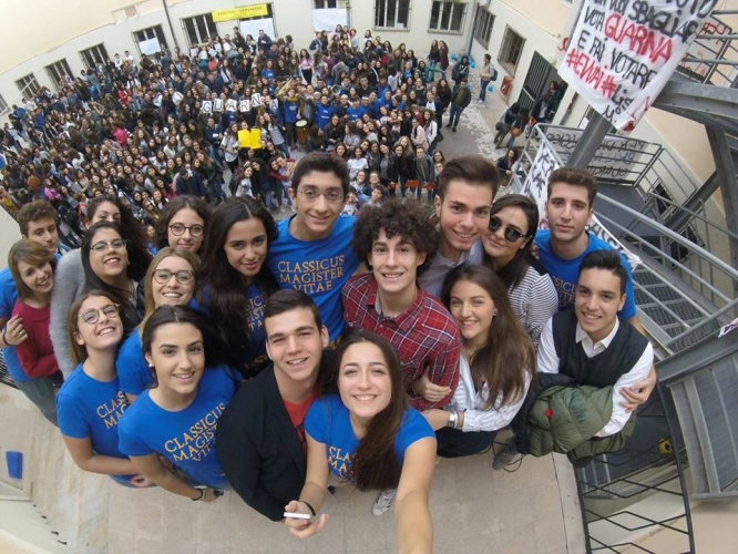 Gli studenti del liceo classico di Reggio